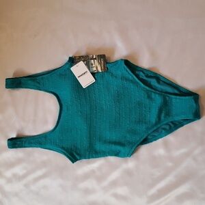 Mosmann Australia Deep Teal Textured One Piece Swimsuit